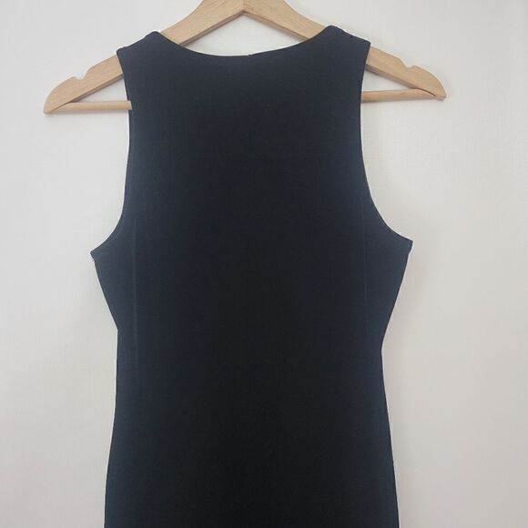 Marian& Maral Vintage Black Velour Maxi Dress - Picture 7 of 10